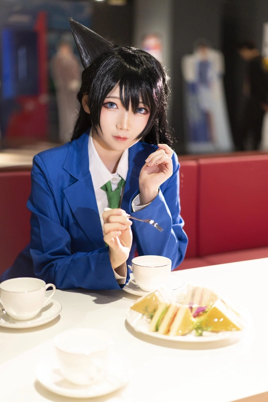 COS-名侦探柯南新兰COS毛利兰江户川柯南返图 - 楚楚子w